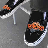 Hjemix | Fritidssko laget av lerret med hodeskalle