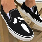 Hjemix | Fritidssko laget av lerret med hodeskalle