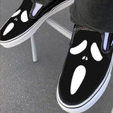 Hjemix | Fritidssko laget av lerret med hodeskalle