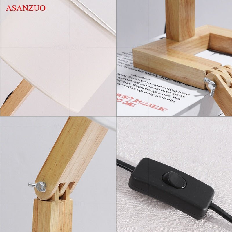 Hjemix | Wood Boy Shape LED Skrivebord Lampe Skrivebord Ornament