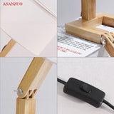 Hjemix | Wood Boy Shape LED Skrivebord Lampe Skrivebord Ornament