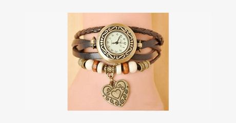 Hjemix | Hjerte Vintage Wrap Klokke
